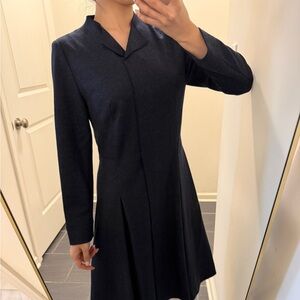 NWOT 100% Wool Navy Blue Dress